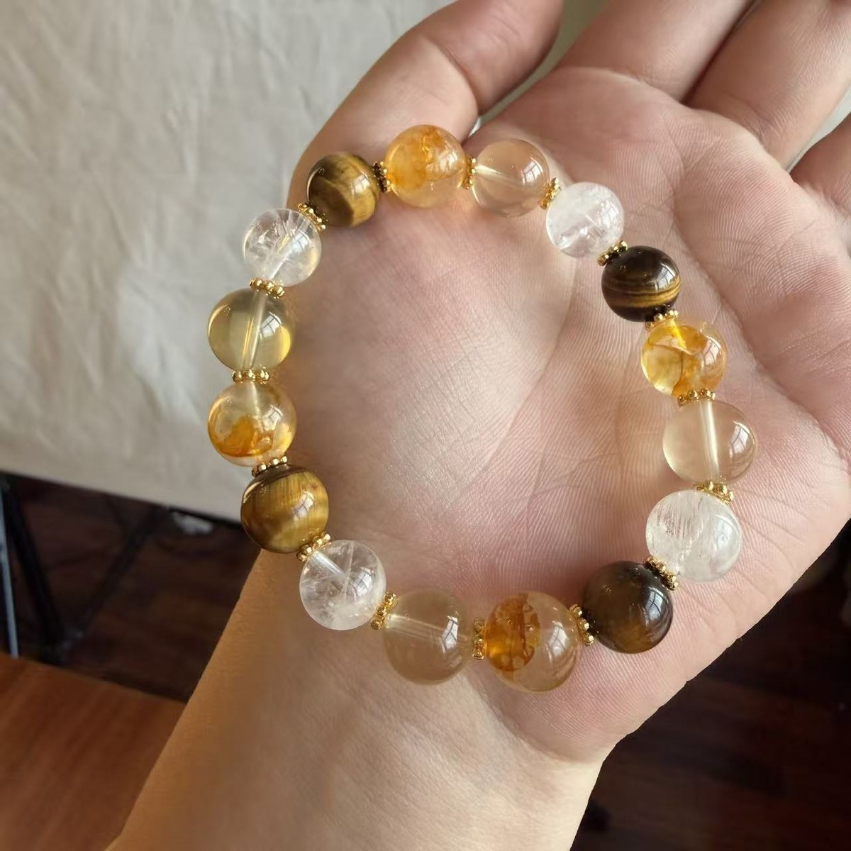 Natural Stone Bead Collar — view 4