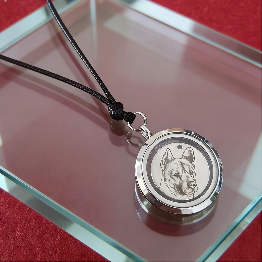 Woven Locket Necklace — view 2